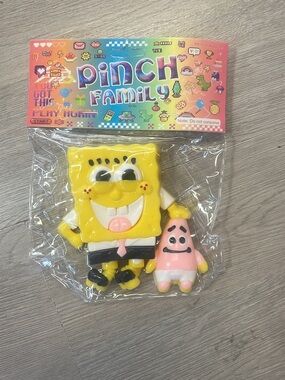 Yellow Sponge & Pink Star Squishy Set - Pinch Family